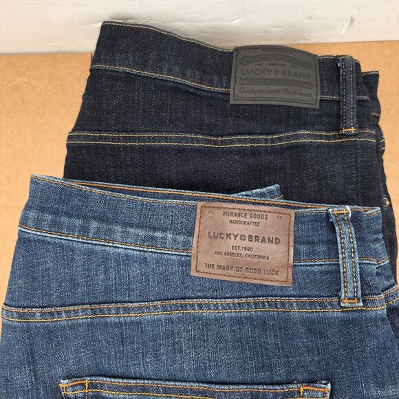 Lucky Brand 410 Men’s Athletic Straight Fit and slim Blue Jeans 40x34 2 of - Picture 4 of 6